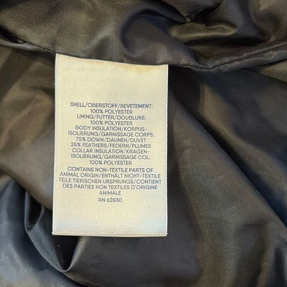 Lands End Black Down Filled Puffer Vest Size 3X - Picture 6 of 6